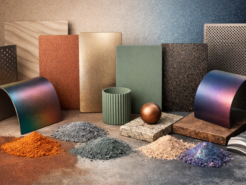 Trendy w kolorystyce i teksturach farb proszkowych na lata 2026-2027